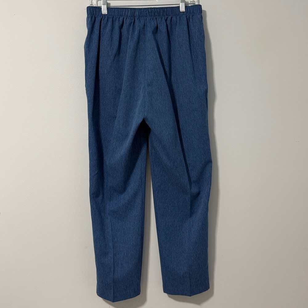 Alia SZ14 Pull-On Blue Casual Pants - Picture 2 of 14
